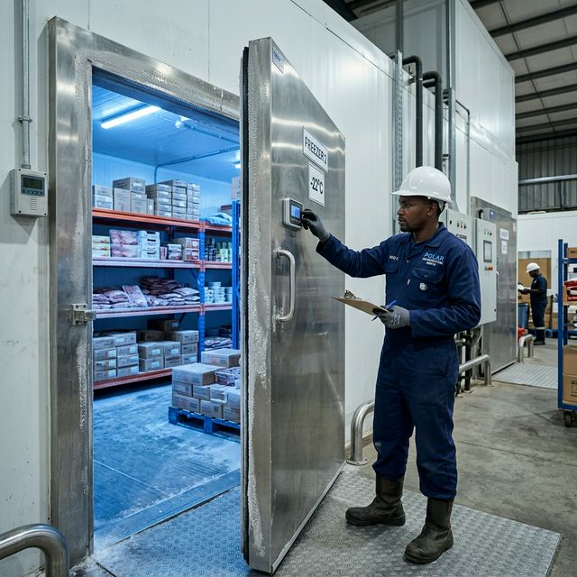 Commercial cold room refrigeration facility with insulated panels in Kenya