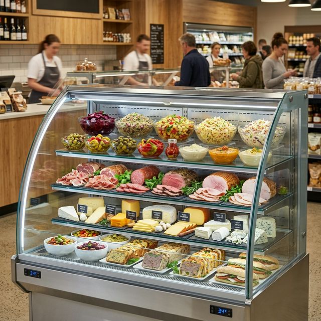 Glass display counter refrigerator for supermarket in Kenya