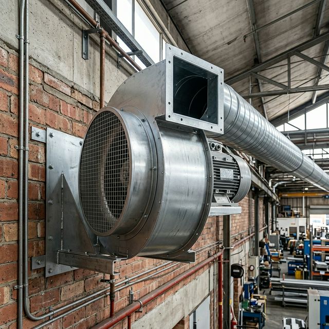 Industrial centrifugal extractor fan for commercial ventilation in Kenya